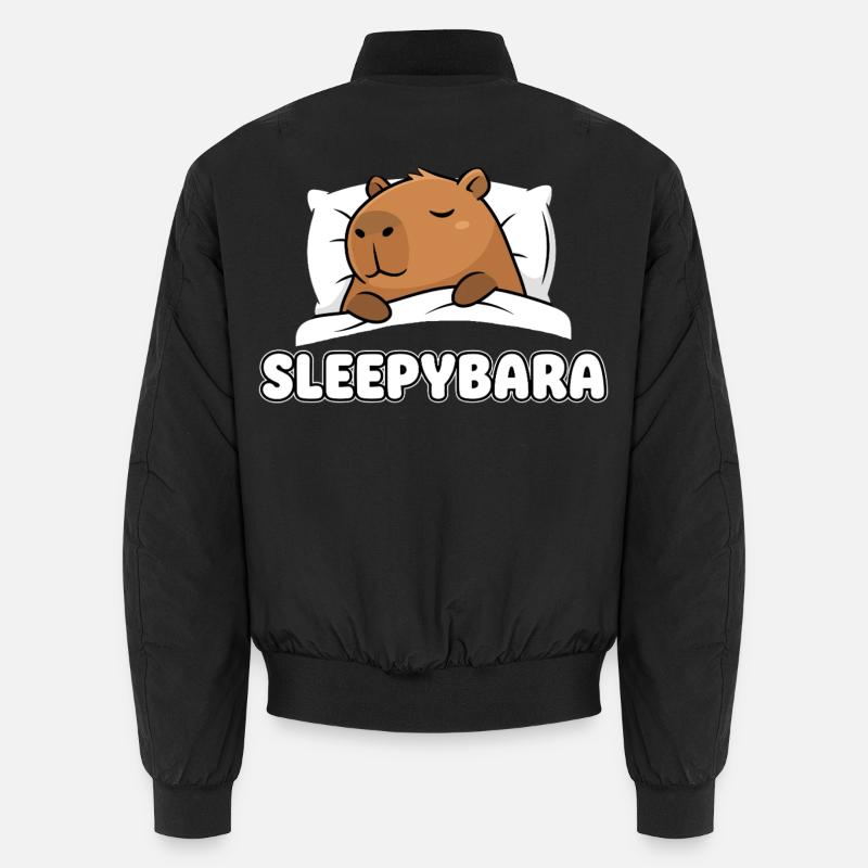 Sleepybara - Mignonne capybara endormie Bomber unisexe