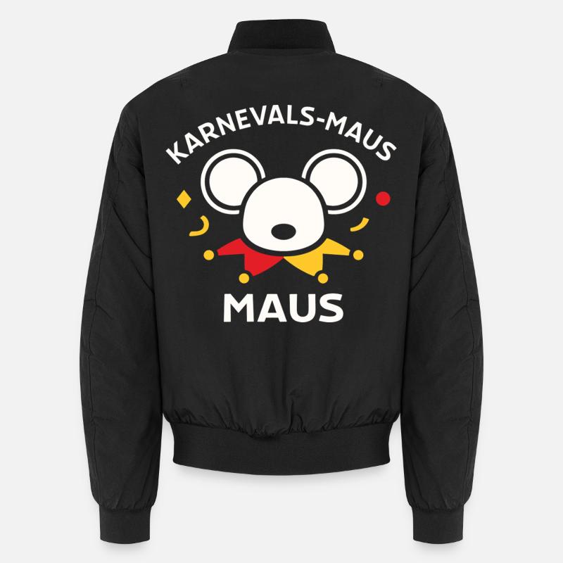 Karnevalsmaus Süßes Faschings-Motiv Geschenk Unisex Bomberjacke