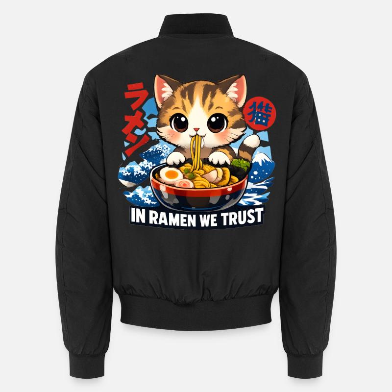 Ramen Cat Unisex Bomber Jacket