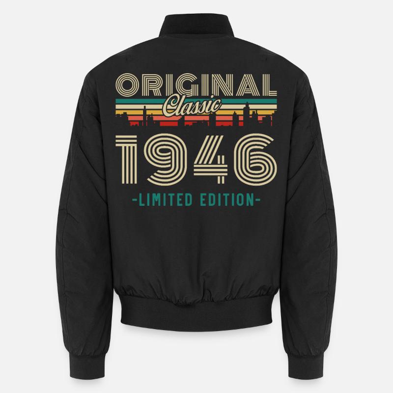 1946 Vintage Retro Geburtstagsgeschenk Unisex Bomberjacke