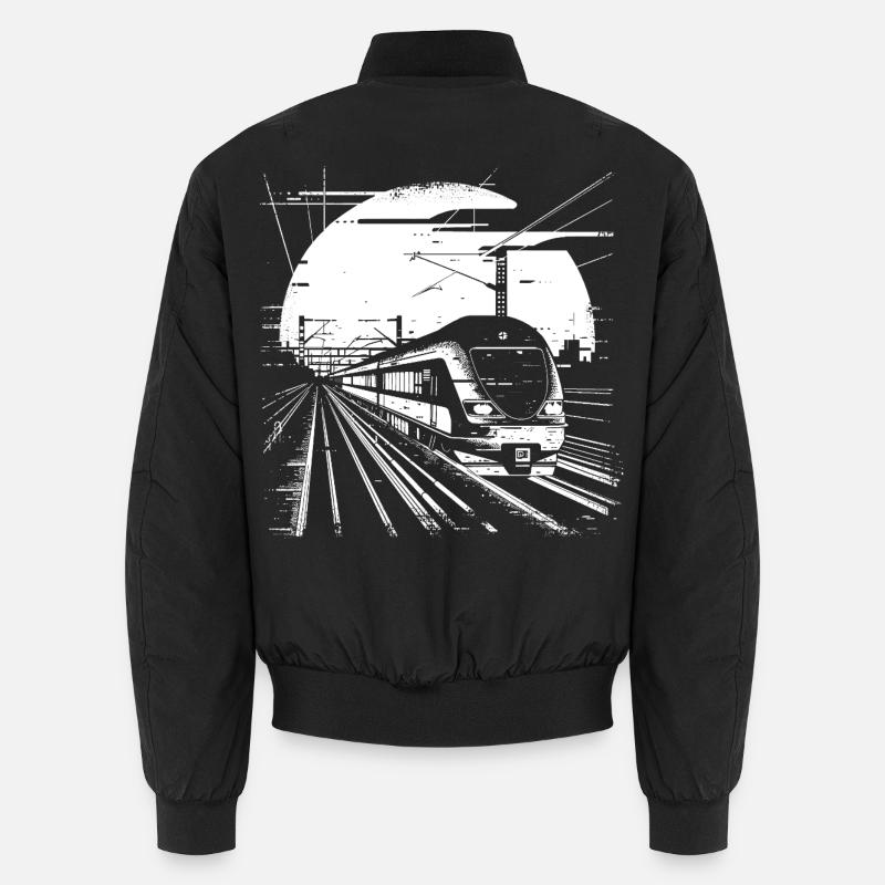 Railway Drawing Unisex Bomber Jacket