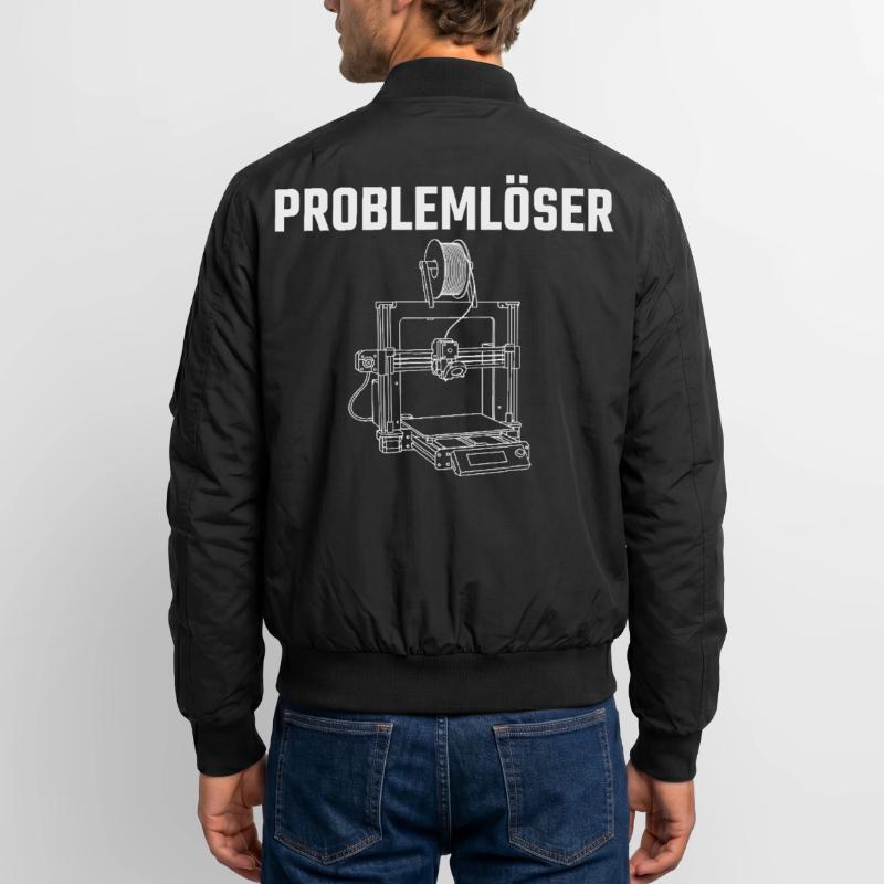 Problem Solver 3D Printer – Maker Statement Design Unisex Bomber Jacket