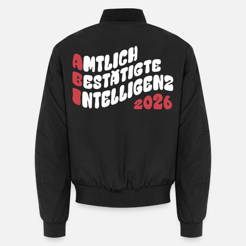 Abi 2026 - Abitur - Retro Flow Style Geschenk Unisex Bomberjacke