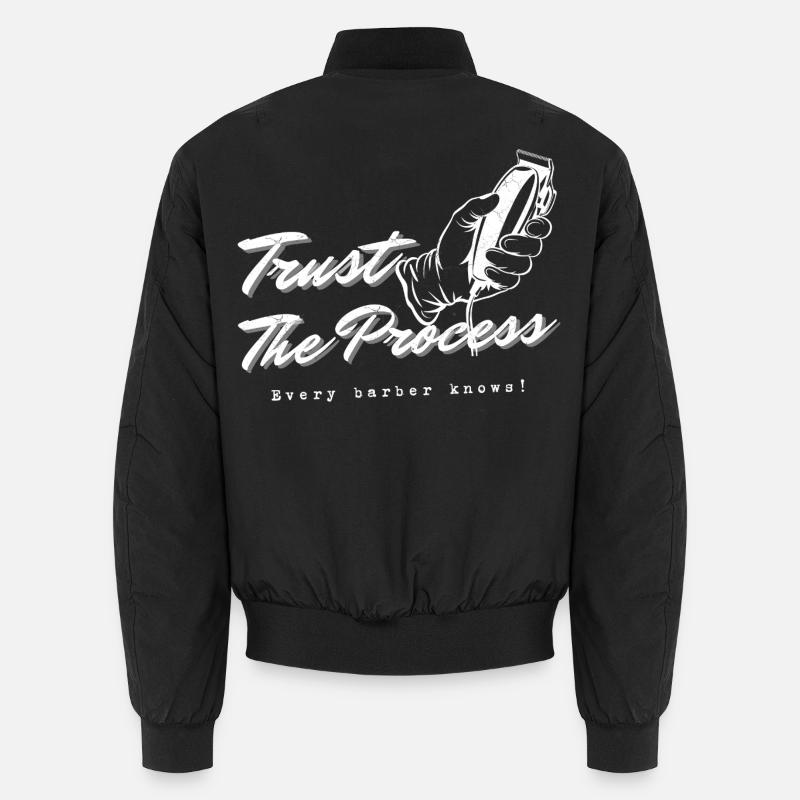 Funny Barber Trust The Process Tondeuse Tondeuse Bomber unisexe