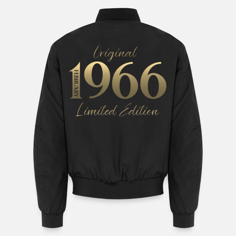 60e anniversaire février 1966 Millésime Bomber unisexe