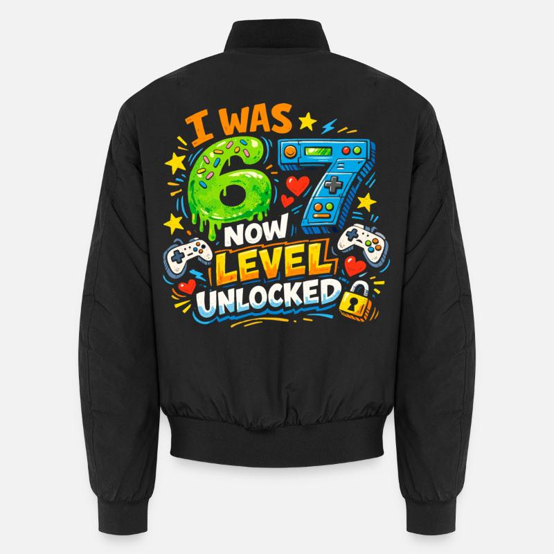 J’avais 6 ans maintenant niveau 7 débloqué 7e anniversaire Joueur 67 Bomber unisexe