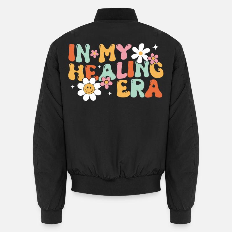 In My Healing Era - Unisex Bomber Jacket - black
