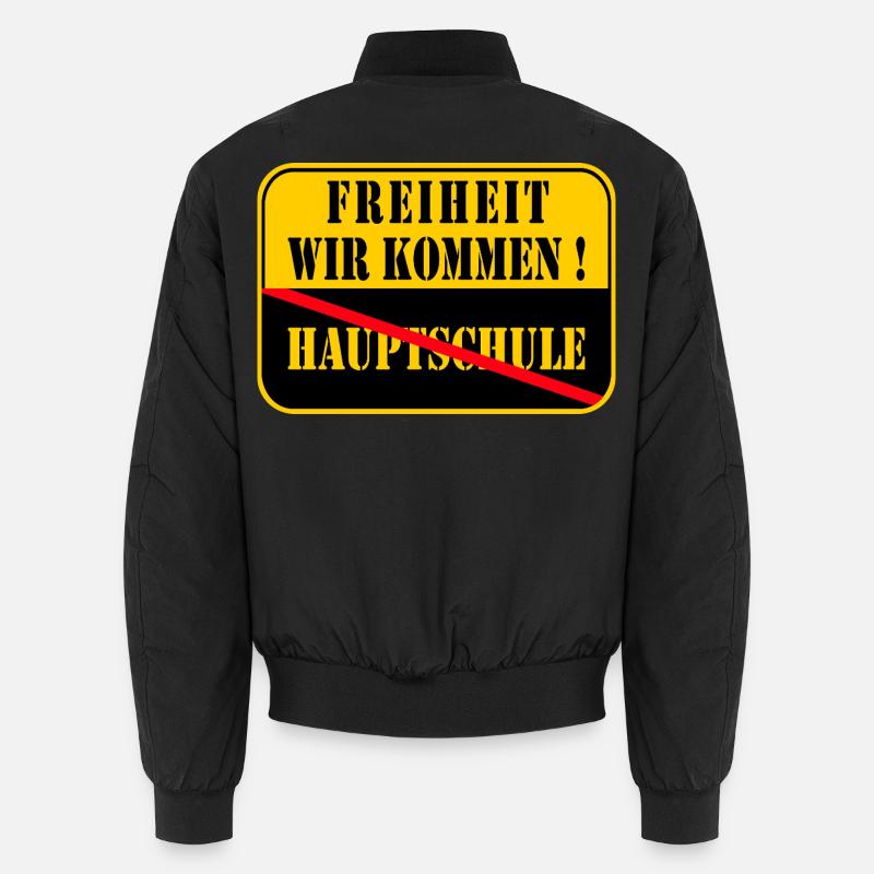 Graduation from secondary school 2026 - Unisex Bomber Jacket - black