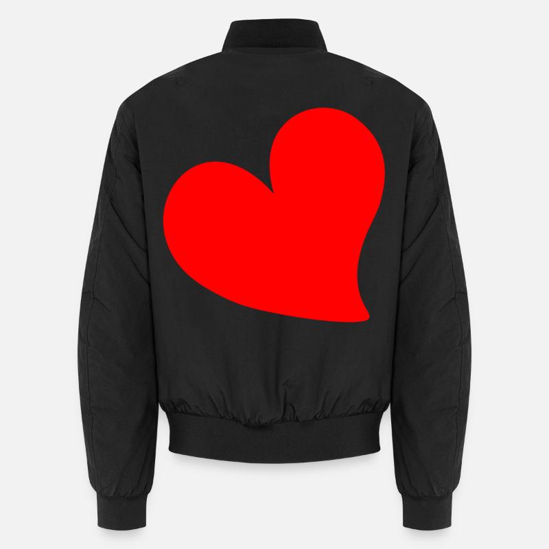 HERZ-VALENTINSTAG Unisex Bomberjacke