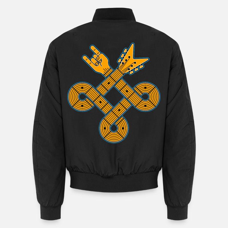 Celtic Knot Guitar Emblem Unisex Bomberjacke