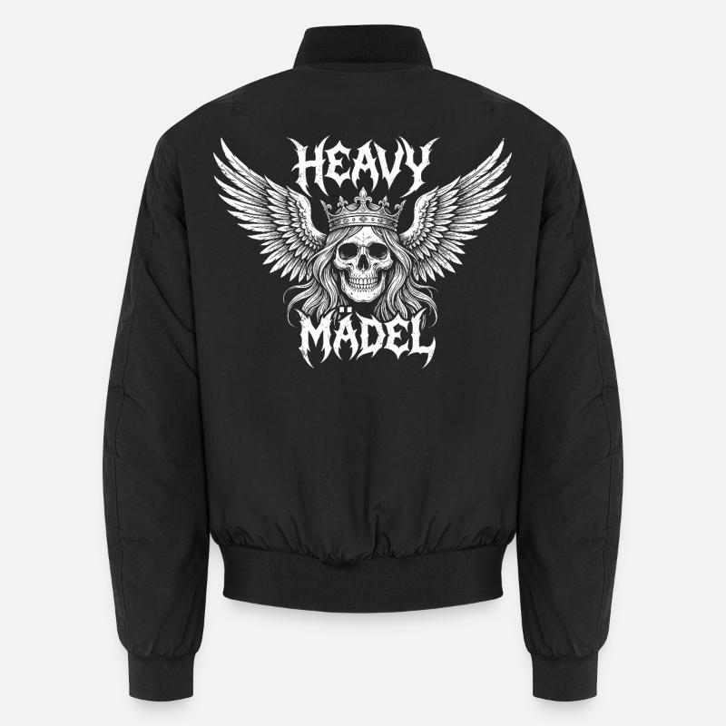 Heavy Girl – Conception de piano à queue Rock & Metal Bomber unisexe
