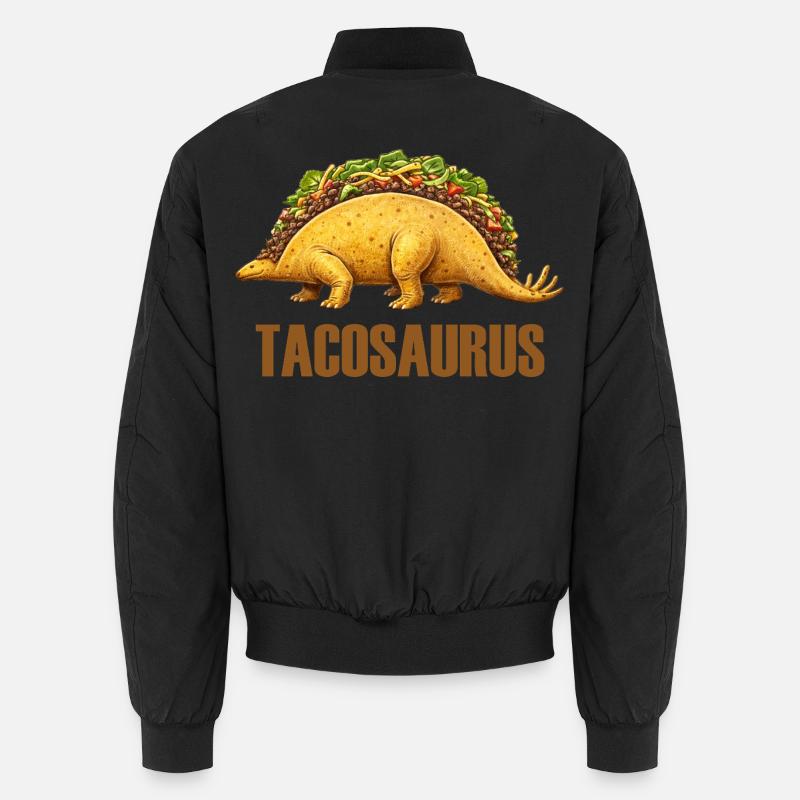 Tacosaurus – Dino trifft Tex-Mex Unisex Bomberjacke