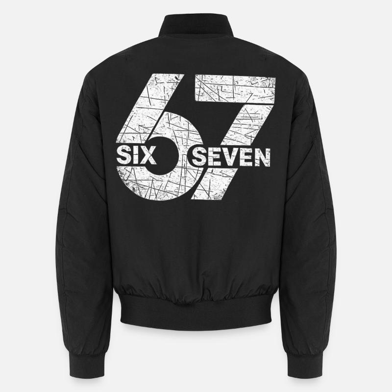 67 Six Seven - Unisex Bomber Jacket - black