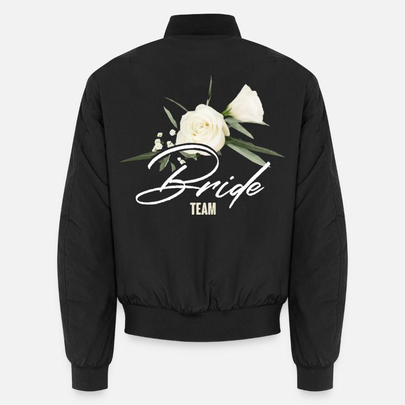 Team Bride - Unisex Bomber Jacket - black