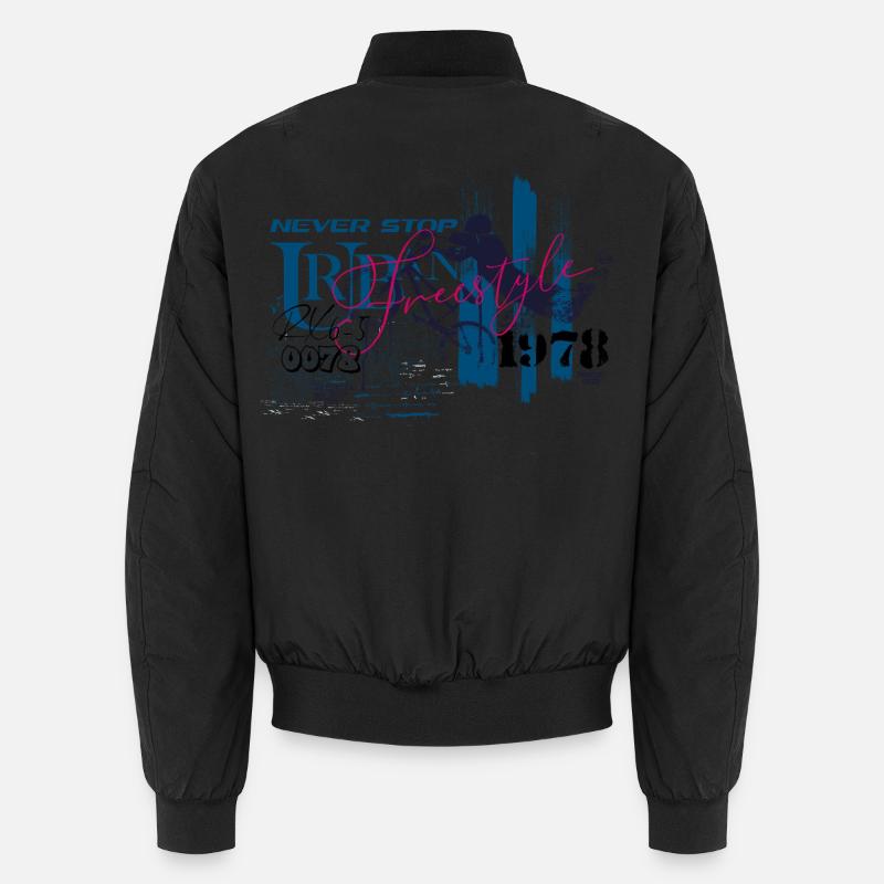 Never Stop Trendstyle Freestyle BMX Rad Unisex Bomberjacke