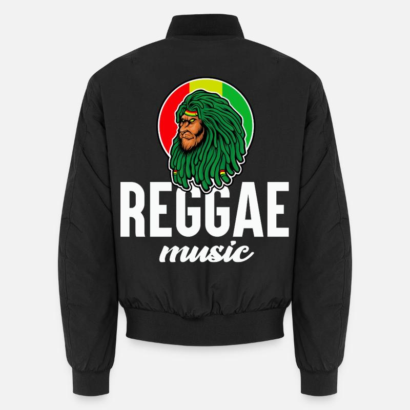 Reggae-Löwe in Rasta-Farben Unisex Bomberjacke