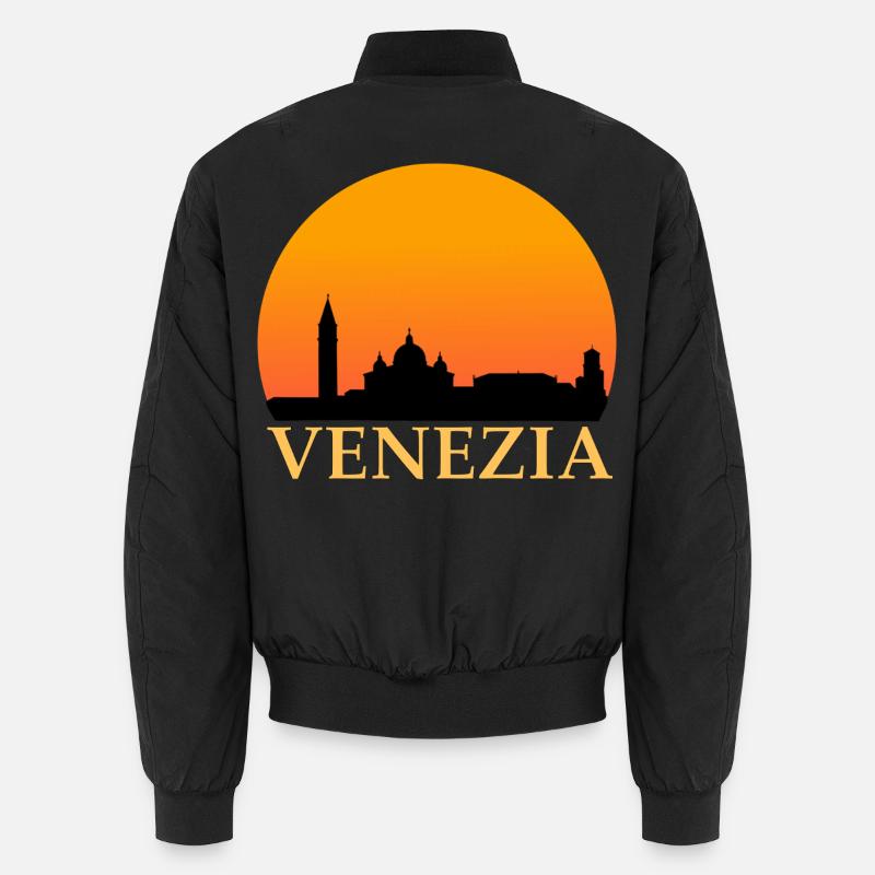 Venezia Sunset - Unisex Bomber Jacket - black
