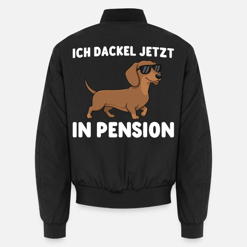 Pensioner I'm now retired - Unisex Bomber Jacket - black