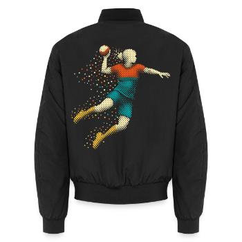 Les filles de handball - Bomber unisexe - noir - Dos - AI Model Male 185 light (185cm)