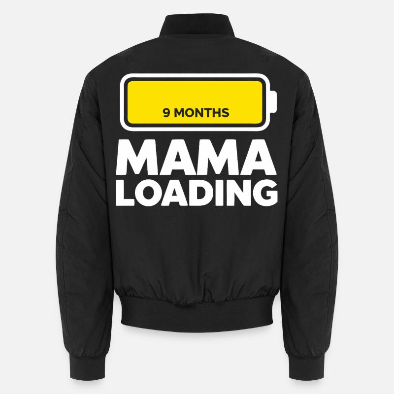 Mama Loading - Unisex Bomberjacke - Schwarz
