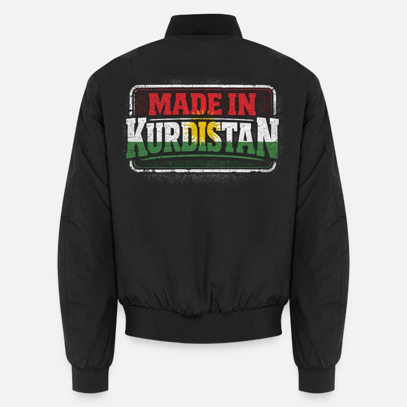 Made In Kurdistan Kurde Kurden - Unisex Bomberjacke - Schwarz