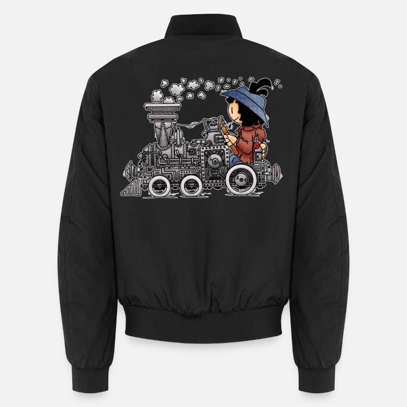 Scott - die unvergessliche Dampflok / - Unisex Bomberjacke - Schwarz