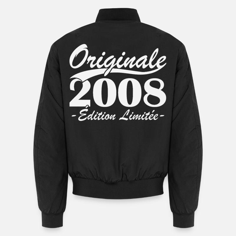 Originales Retro-Geburtstagsgeschenk von 2008 Unisex Bomberjacke