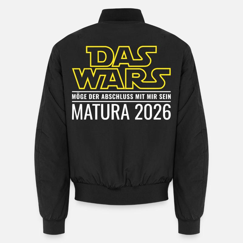 Matura 2026 Das wars - Unisex Bomberjacke - Schwarz
