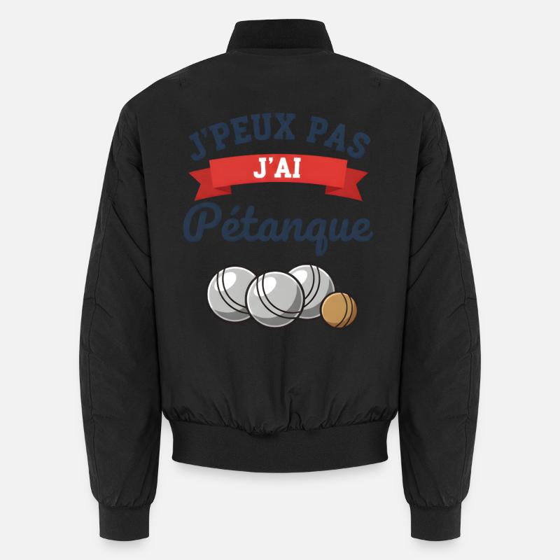 I can't I played pétanque Unisex Bomber Jacket