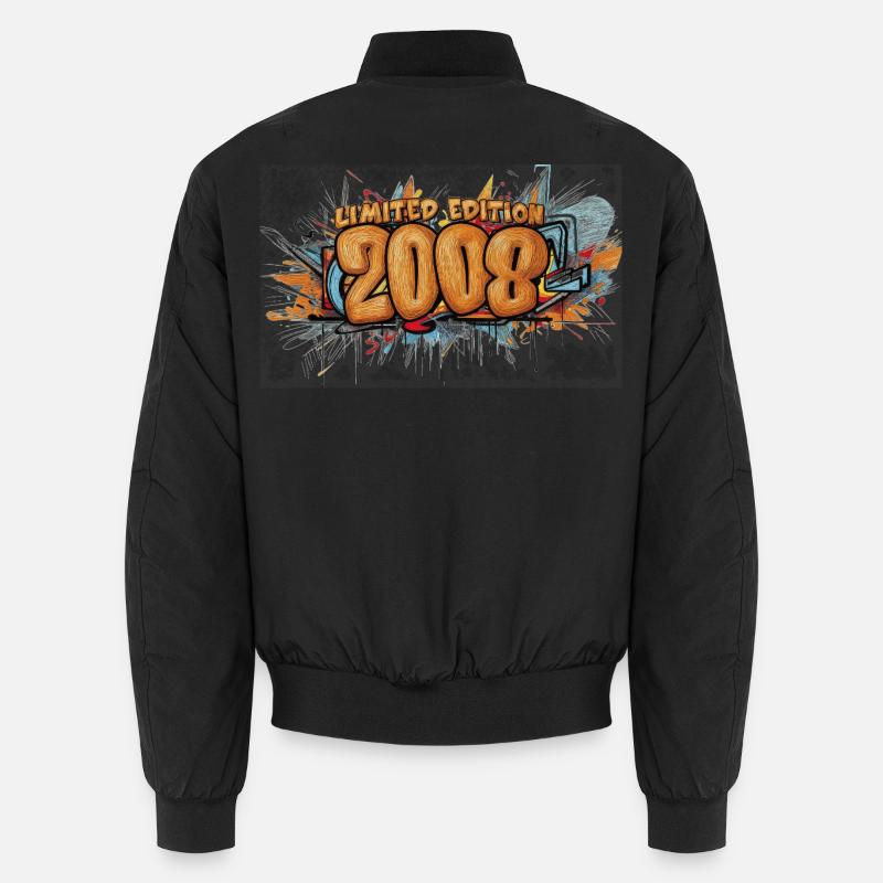 Limited Edition 2008 Graffiti - Unisex Bomber Jacket - black