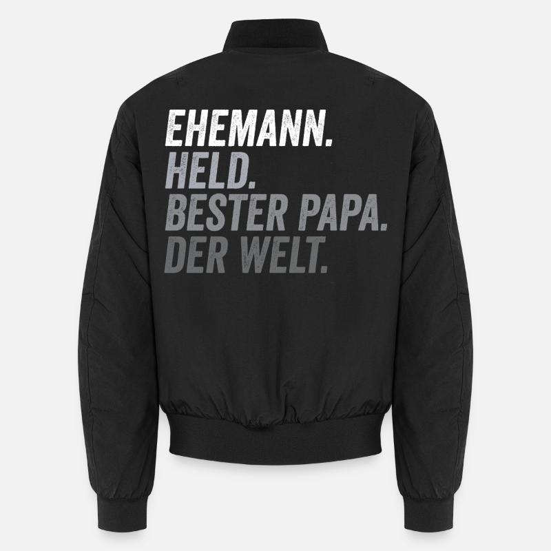 Ehemann Bester Papa Vatertag lustig Unisex Bomberjacke