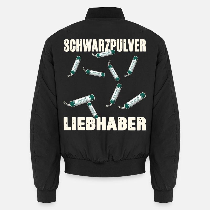 Black Powder Lover - Unisex Bomber Jacket - black