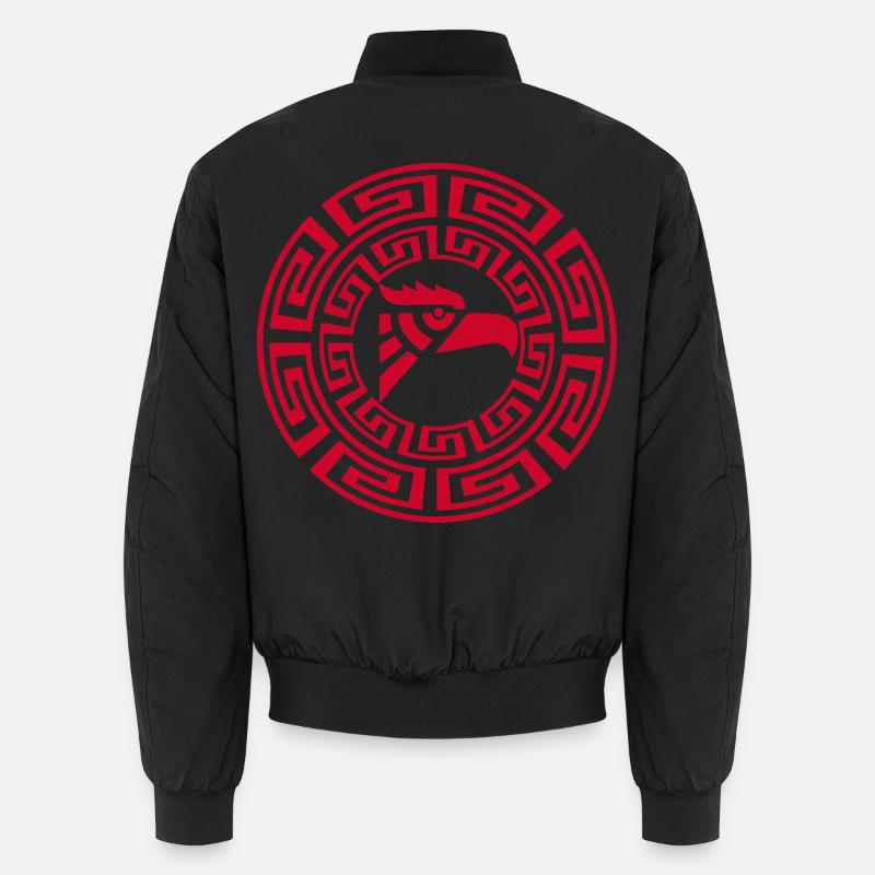 Red Eagle Emblem Unisex Bomber Jacket