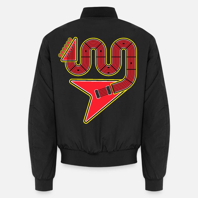 Guitare électrique Red Abstract Shape Bomber unisexe