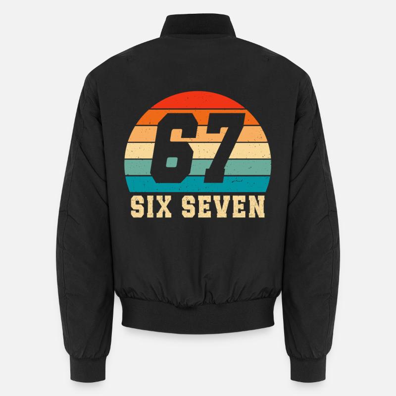 67 Six Seven Brainrot Bomber unisexe