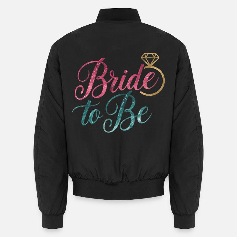 Bride to Be - Unisex Bomber Jacket - black
