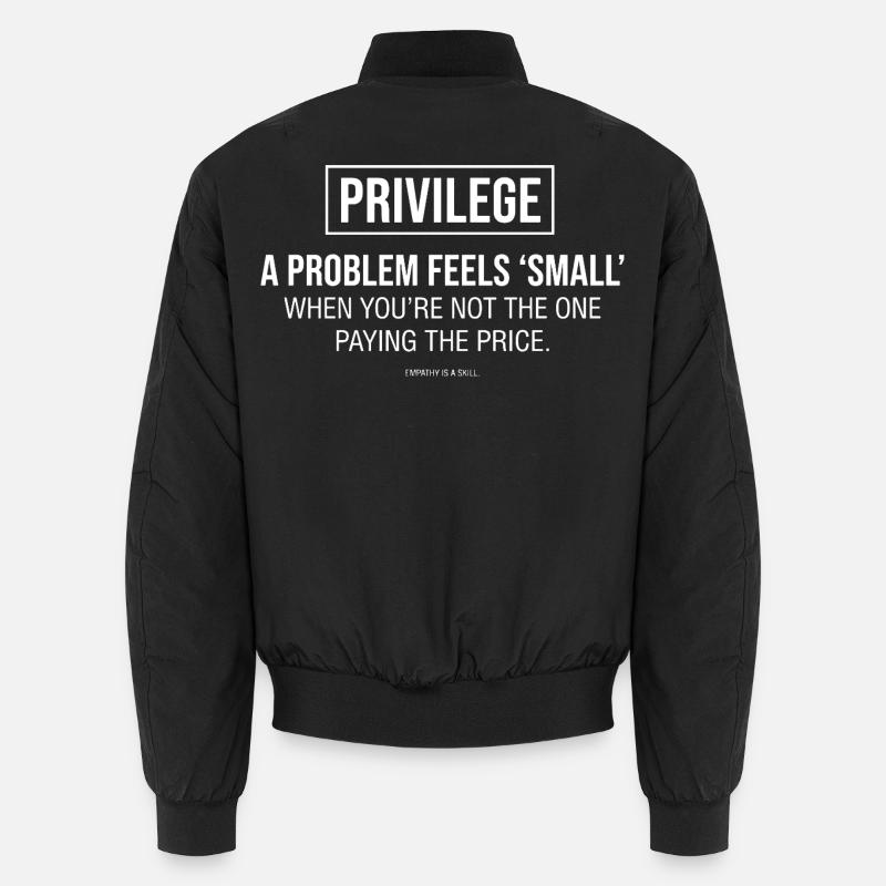 Typographie de l’énoncé d’empathie - Bomber unisexe - noir