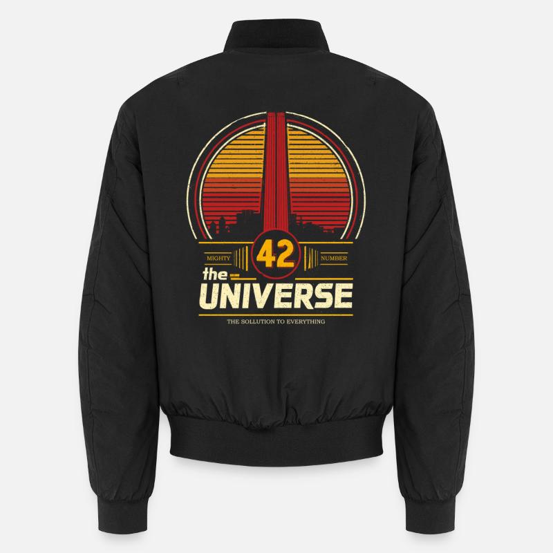 42 - Unisex Bomberjacke - Schwarz