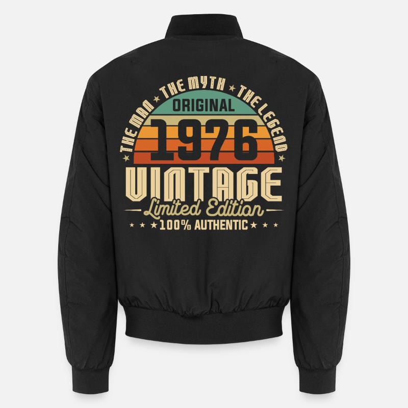 1976 Original Vintage Geburtstag Geschenk Unisex Bomberjacke