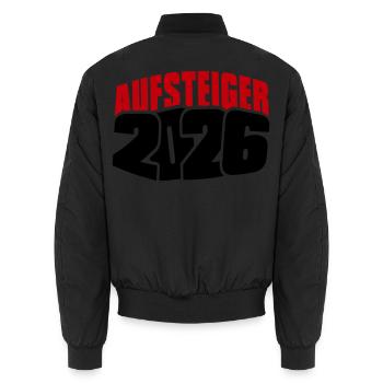 Promu Promotion 2026 - Bomber unisexe - noir - Dos - AI Model Male 185 light (185cm)