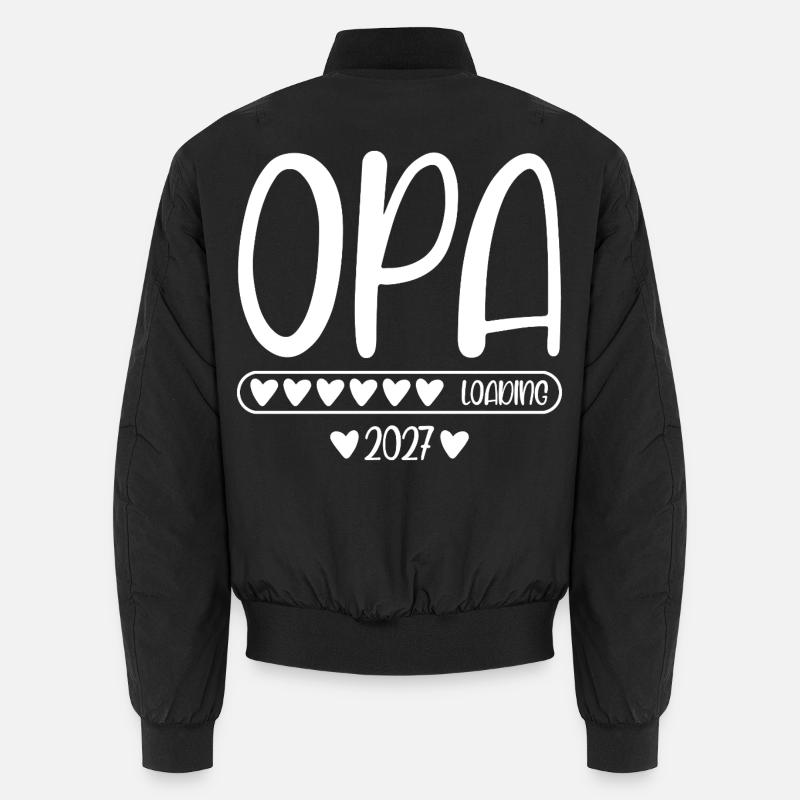 Grandpa 2027 loading - Unisex Bomber Jacket - black