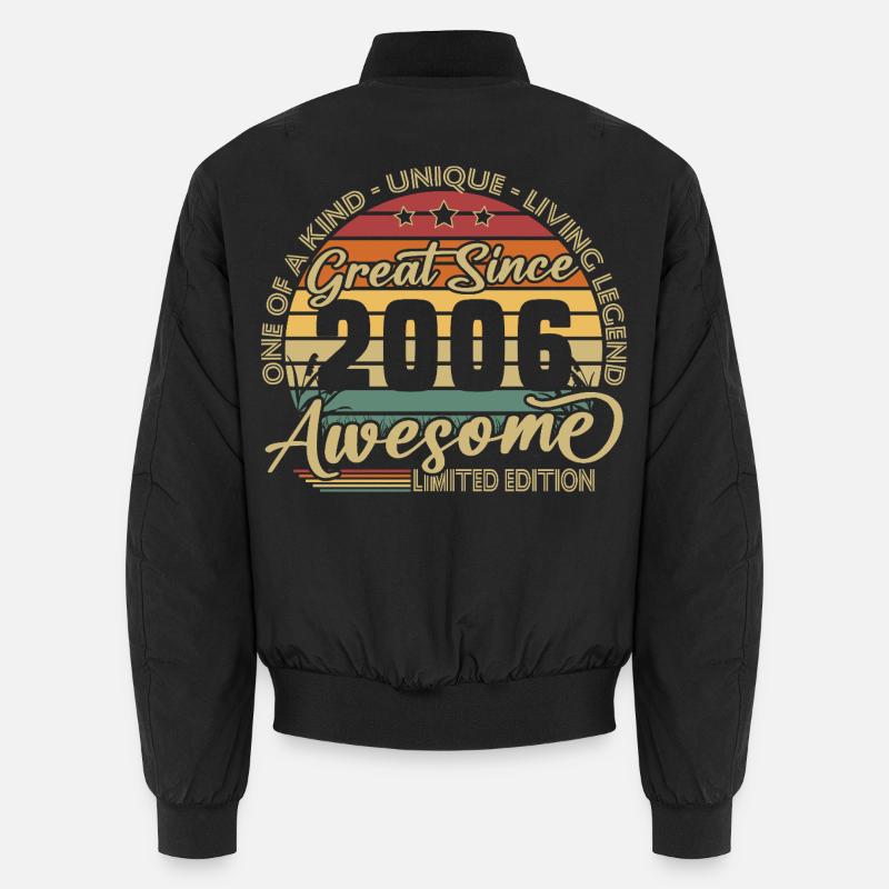 20th Birthday Gift 2006 Vintage Retro Unisex Bomber Jacket