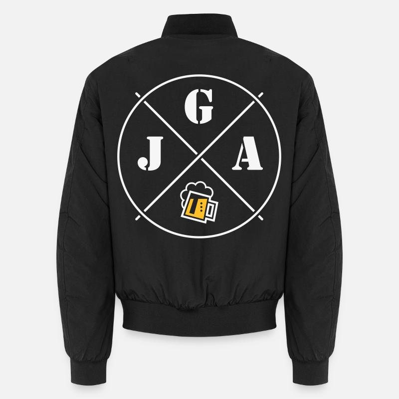 Bachelor Party Beer (Bachelor Party Circle Symbol NEG2C) Unisex Bomber Jacket
