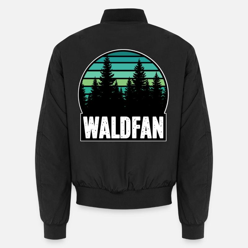 Forest fan - Unisex Bomber Jacket - black