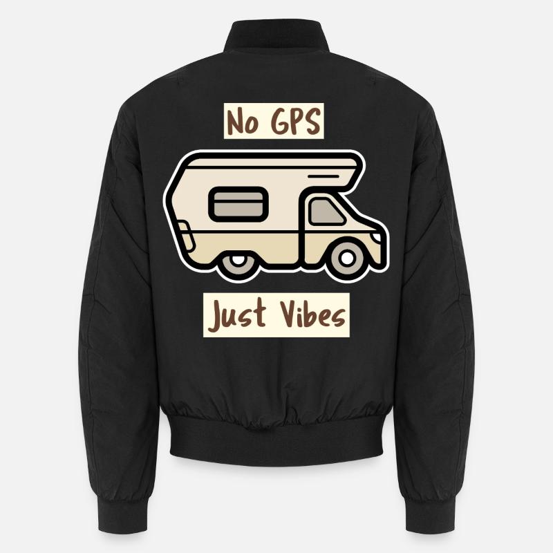 Graphique simple de camping-car — Pas de GPS, juste des vibrations 🚐 Bomber unisexe