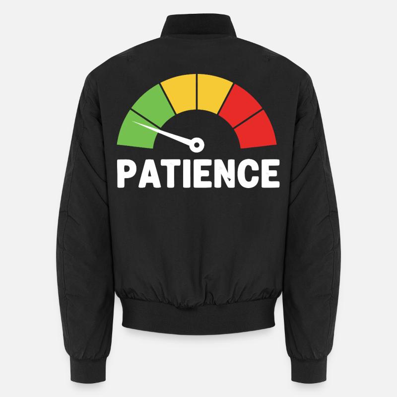Low Patience Patience Speedometer Unisex Bomber Jacket
