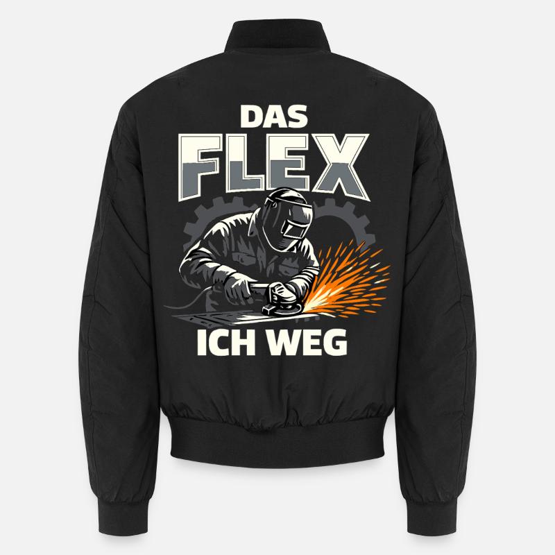 Cadeau drôle de meule Welder Flex Bomber unisexe