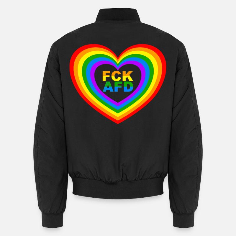 FCK AFD Herz Unisex Bomber Jacket