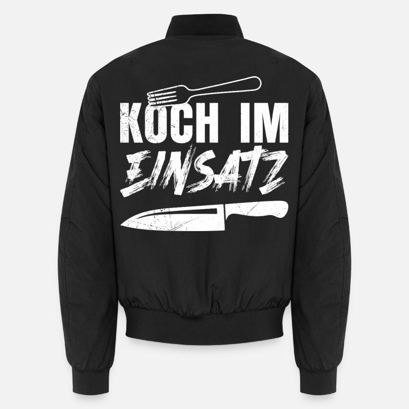 Küchenchef KOCH IM EINSATZ Lustiges Unisex Bomberjacke