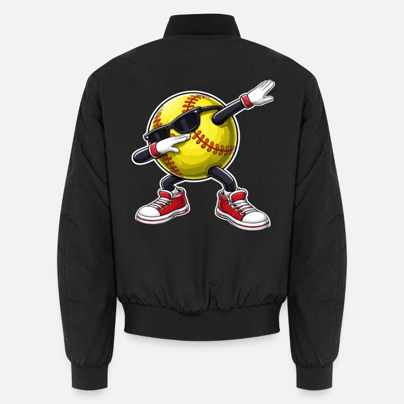 Dabping au softball - Bomber unisexe - noir